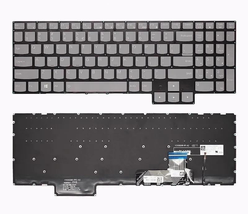 For Lenovo Legion S7-15ACH6 S7-15ARH5 S7-15IMH5 R9000X Y9000X US Backlit keyboard