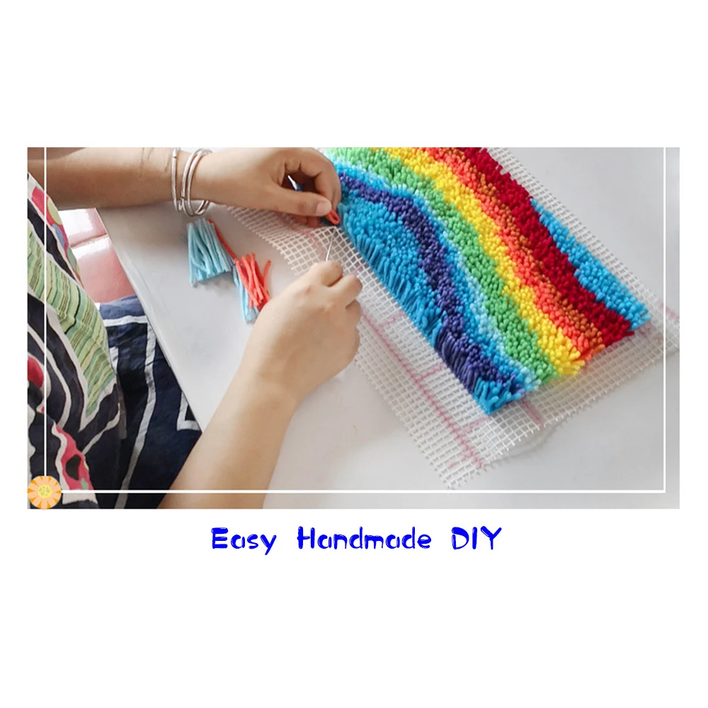 DIY accessories Latch hook kit blank canvas pillowcase rug Embroidery kits cross stitch set home decor pillowcase kit