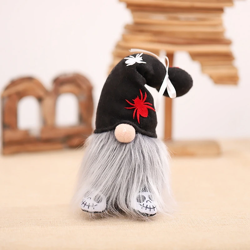 Promozione! Gnomi di Halloween peluche bambola senza volto ornamenti di sfondo fatti a mano leggeri per decorazioni per la casa della festa di Halloween