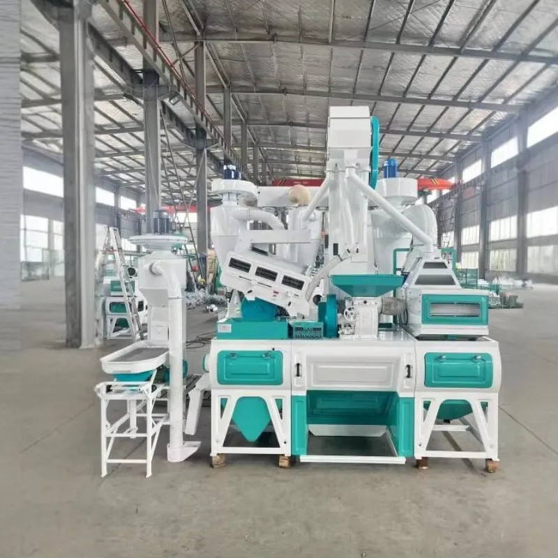 Automatic Complete Rice Milling Line 25T/D Combined Rice Mill Machine Platform Structure Easy Maintenance