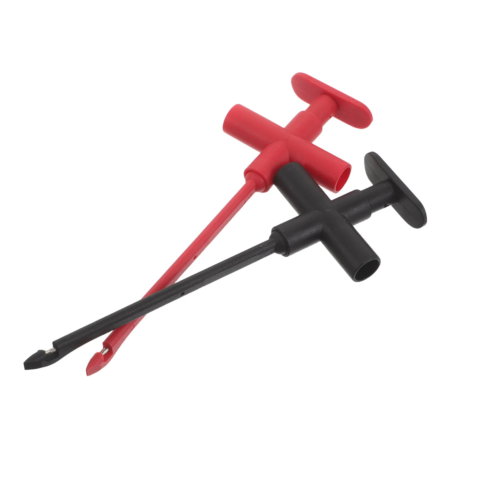 2Pcs Multimeter Test Hook Clips Wire Piercing Probe for Insulation Piercing Automotive Circuit Testing Electrician Fault