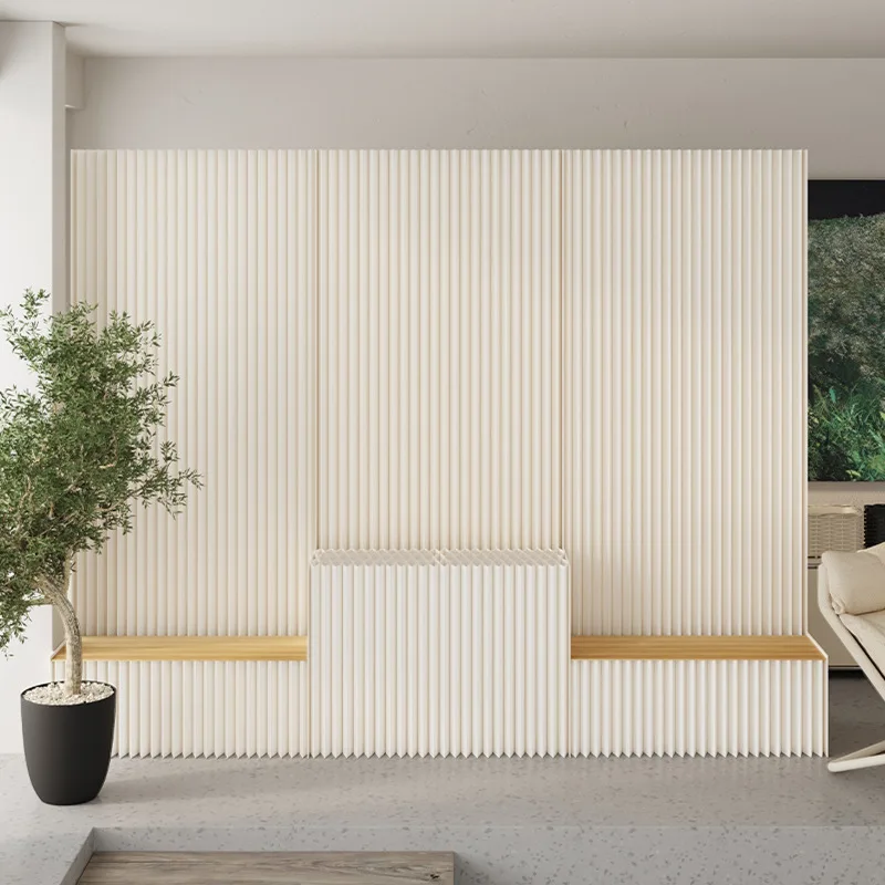 

Multifunctional stepped partition, bench seat booth wall combination