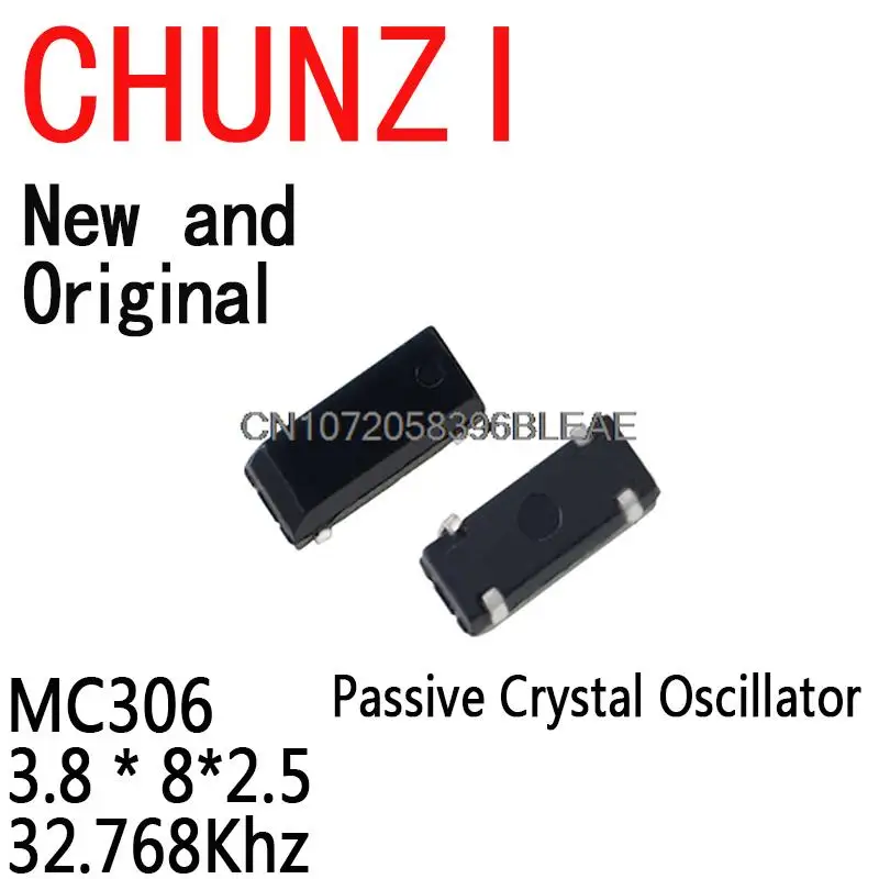 10PCS SMD Passive Crystal Oscillator 32.768K 4P 32768 12.5PF MC-306 MC306 3.8 * 8*2.5 32.768Khz