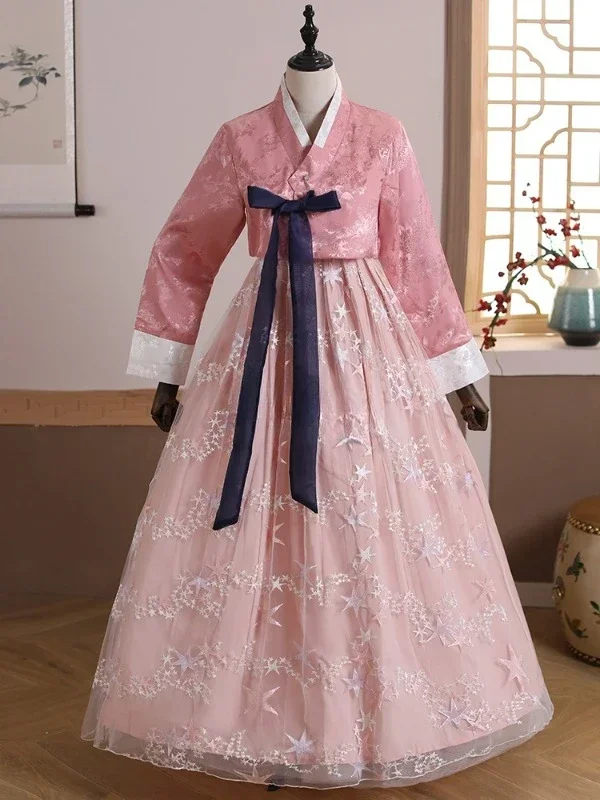 Robe de danse traditionnelle coréenne pour femmes, costume national de cour, robe de scène Hanbok, robe de mariage, robe de danse orientale, vêtements coréens, 2023