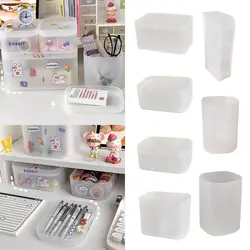 Dustproof Storage Box Portable with Cover Desktop Organizer Jewelry Box Transparent Large Capacity Storage Rack