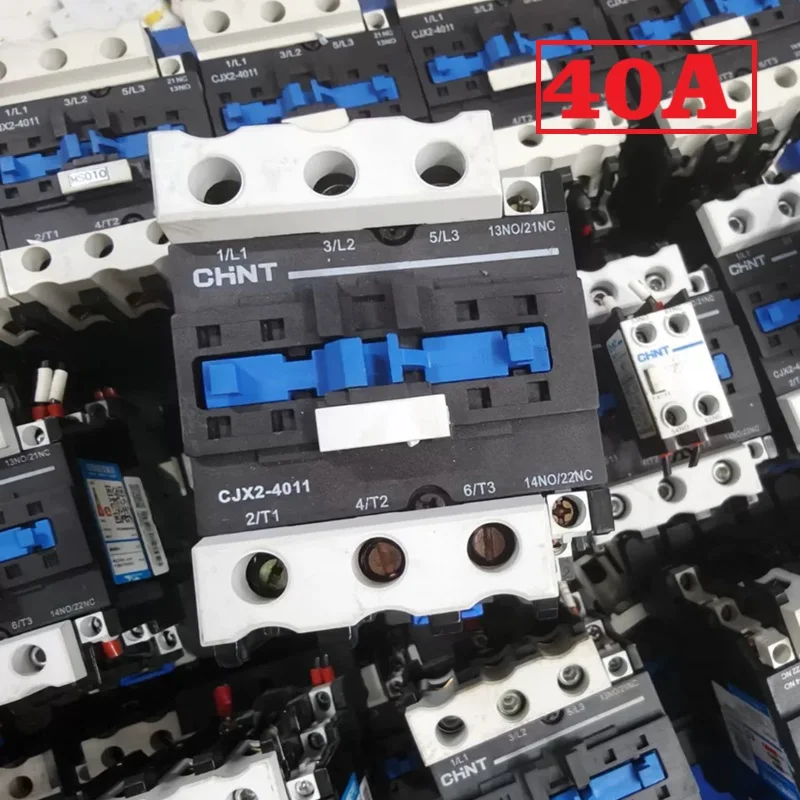 CHINT NXC-40 40A LC1D LC1 AC Contactor CJX2-4011 NO NC 3-Phase DIN Rail Mount Electric Power Contactor AC 24V 36V 110V 220V 380V