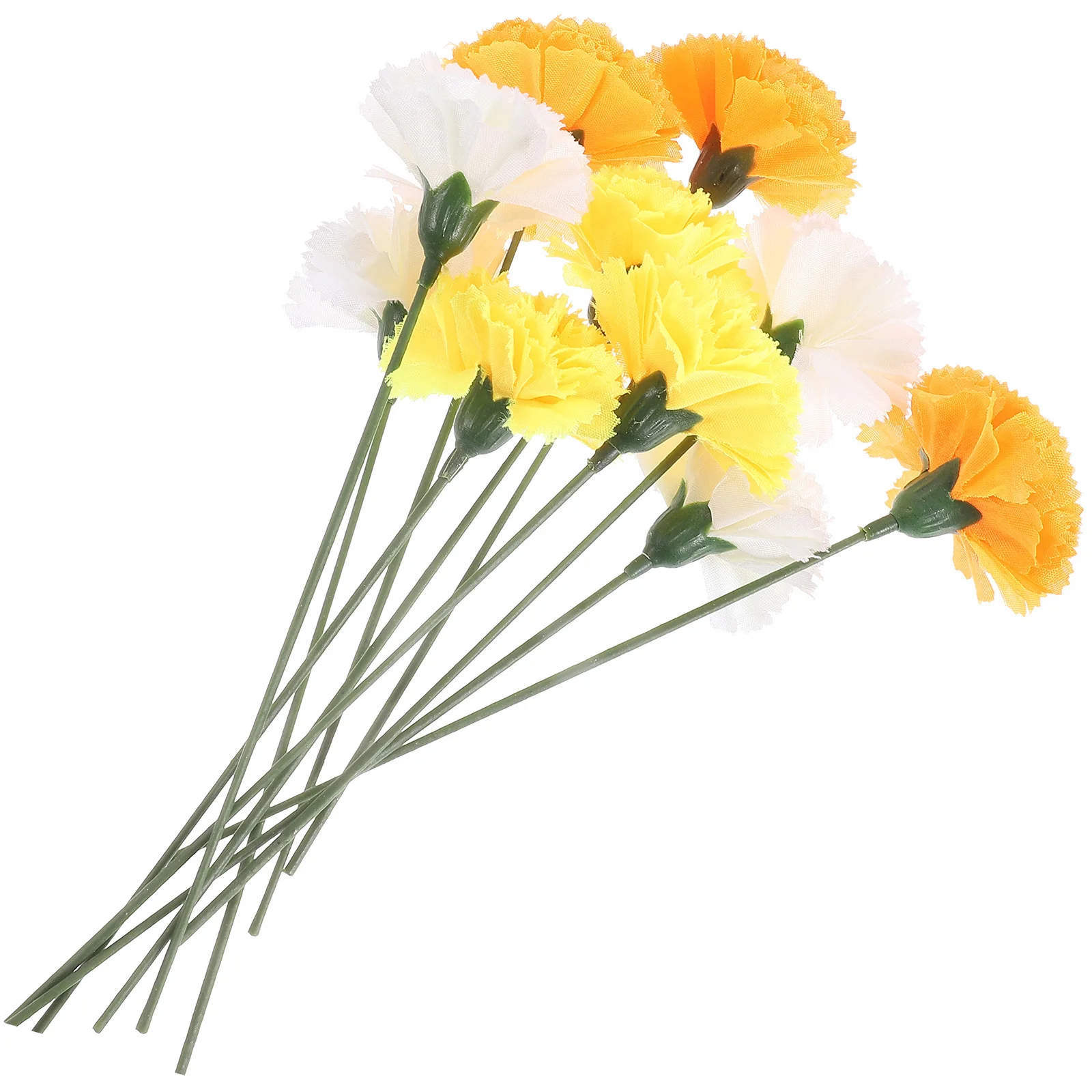 

1Set Simulation Marigold Flower Artificial Heads Stems for Wedding Birthday Home Decoration Floral Prop Simulation Marigold