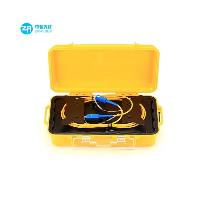 Optical Fiber Test Extension Line Equipment 1KM 2KM multimode sm Fiber Rings sc apc lc upc OTDR Launch Cable Box
