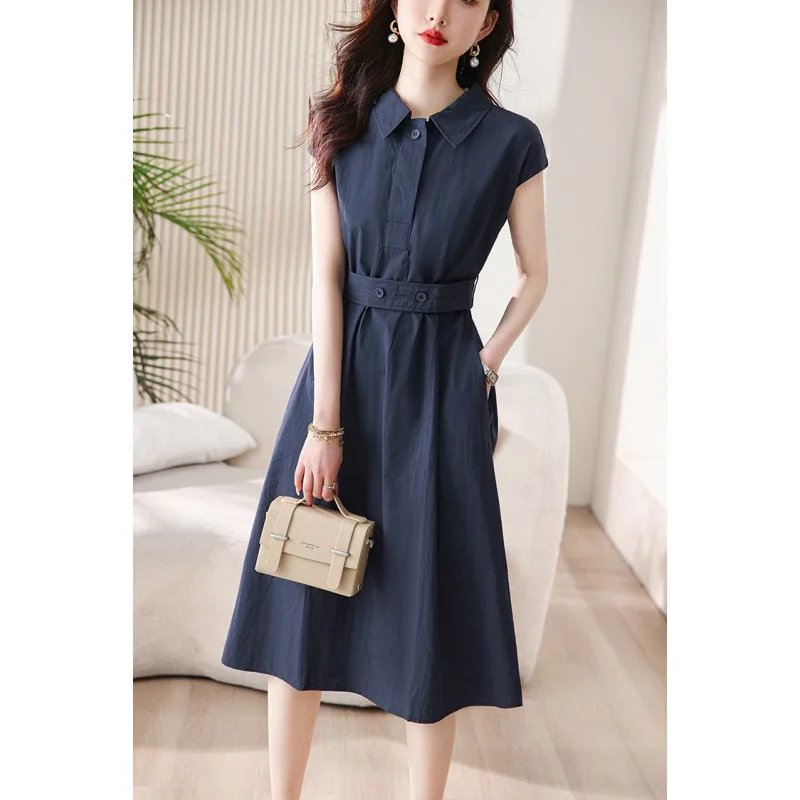 NewQZQ. 482789 Художественный стиль с текстурой MLow-Key! Тканое хлопковое платье-поло с короткими рукавами Pima NewQZQ. 482789 Художественный стиль с текстурой MLow-Key! Тканое хлопковое платье-поло с короткими рукавами Pima