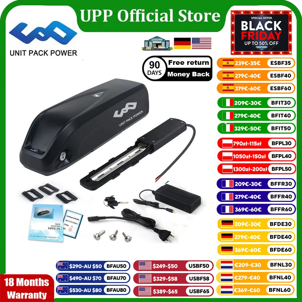 

21700 Small Hailong EBike Battery 48V 14Ah 36V 19.2Ah Li-on Electric Bicycle Battery for 250W 500W 750W 1000W 1500W