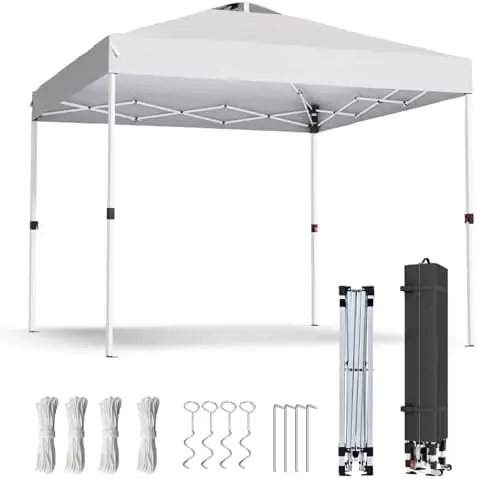 10x10 Pop Up Canopy, Heavy Duty Pop Up Tent with Carrying Bag for Easy Moving, Easy Up Canopy Tent for Parties, Events
