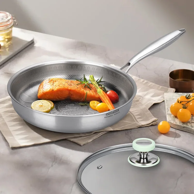 

Titanium Peacock Pattern Frying Pan Nonstick Universal Stove Safe Zero-coated Fried Steak Egg Pancakes