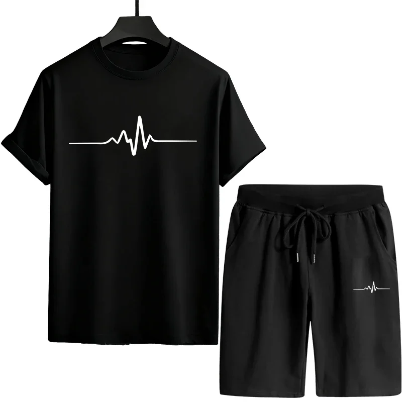 

2026 Daily Men's Tracksuit Single Piece Versatile Shorts-sleeved T-shirt and Sports Short Casual Quality Summer Outdoors Jogging