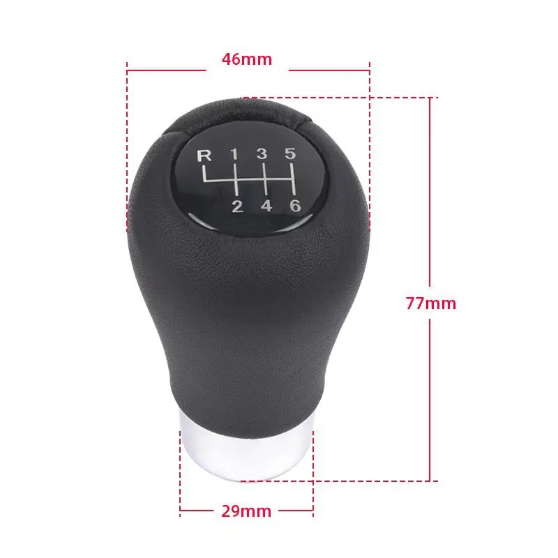 5/6 Speed Shift Knob Leather Shifter Knobs Transmission Gear Stick Shifting Lever Fit Most Manual Cars Truck For BMW E36 E46 E34