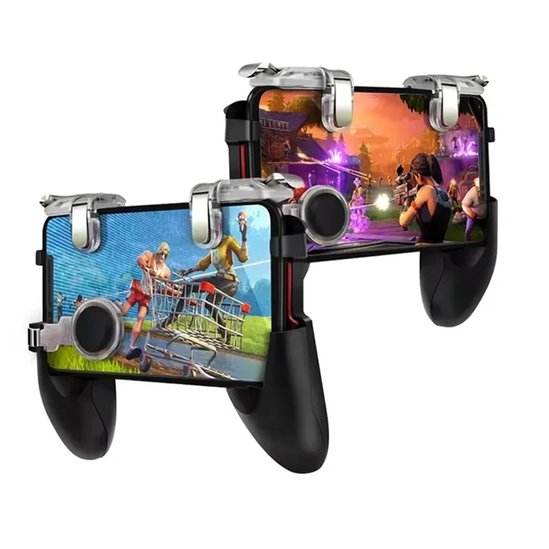 DATA FROG Mobile Game Trigger L1R1 Gaming Grip Joystick Game Controller For 4.5-6.5 Inch iOS Android Smartphone