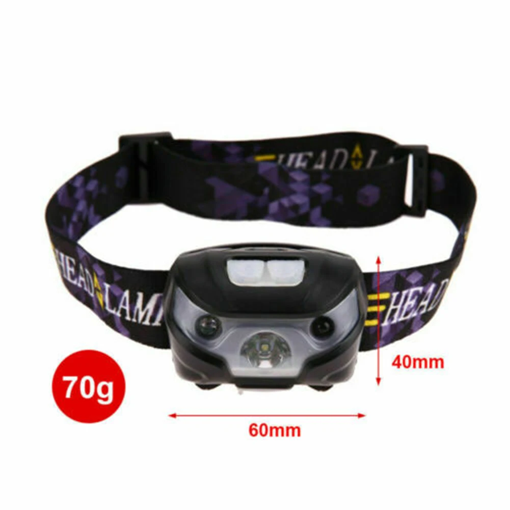 LED Motion IR Sensor Rechargeable Headlight Water Resistant Head Torch-Lamp Cycling Lights Accessories