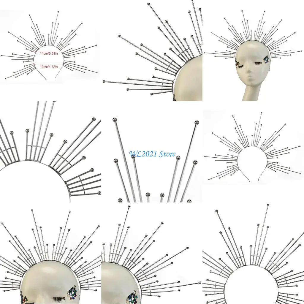 

G5GC Headpiece Spiked Crown Headpiece Mary HaloCrown Headband