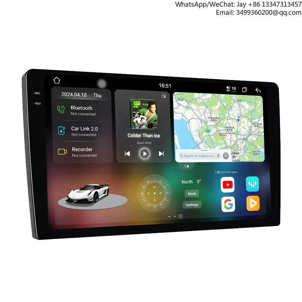 

Автомобильная мультимедийная система 4+64 ГБ, 2K IPS/QLED экран, Android 13, DSP, Wi-Fi, 4G, 9/10 дюймов, 2DIN, универсальная, с GPS-навигацией