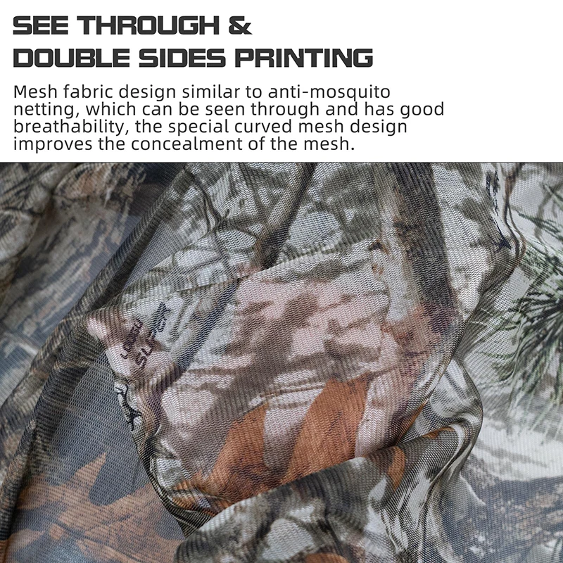 Camouflage Net 3*3 6*6 9*9 Cover See Through Camo Netting For Hunting Blind Sun Shade Camping anti-mosquito Net Decoration Fence