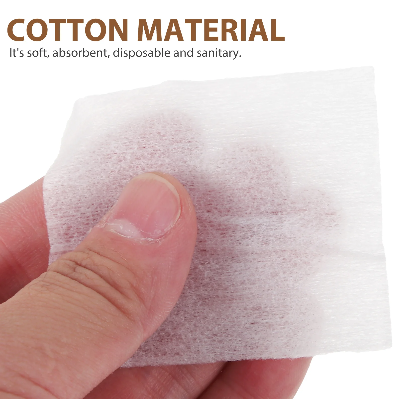 1000 Pcs Ultra Thin Cotton Pads Absorbent Disposable Facial Makeup Remover Pads Nail Art Beauty Tools Salon Home Use Clean Face