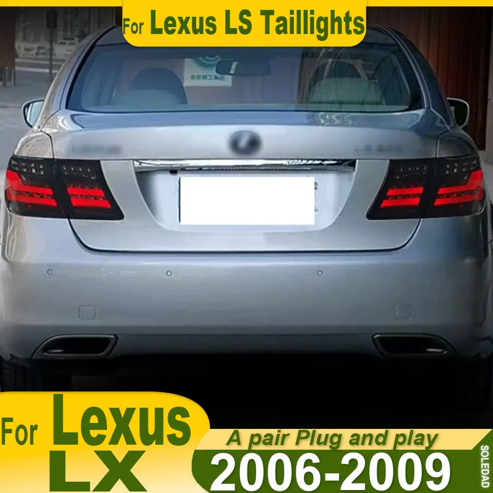 For Lexus LS LED Car Taillight 2006 2007 2008 2009 Upgrade Modified New DRL Dynamic Turn Signal LED Taillight Auto Accessories