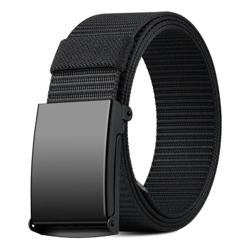 Vollmetall-Automatikschnalle Taktischer Herrengürtel Canvas-Nylon-Militärgürtel Herren Casual Outdoor-Trainingshosen Taillengürtel – Detail 15