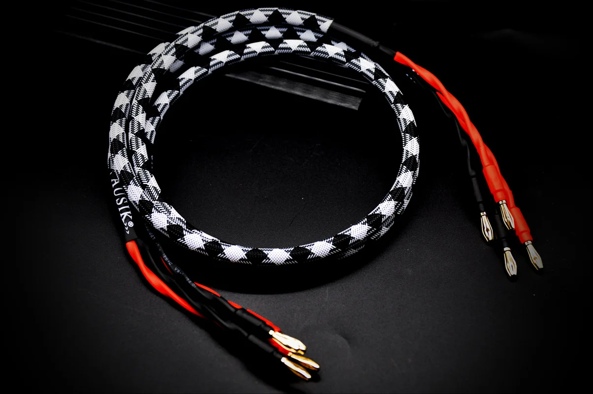 High Quality HIFI Canare Speaker Cable / Banana to Banana Type Audio Cable/ 1.5m 2m 3m 5m AS025