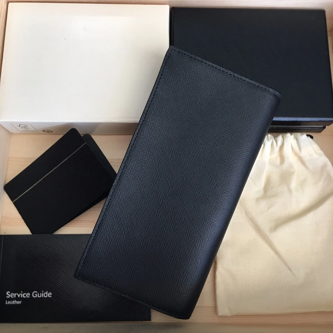 113207#189200 Handmade Suit Wallets Luxury Brand Leather Collection 4810 Westside Clutch Card Holder Money Clips Holiday Gift