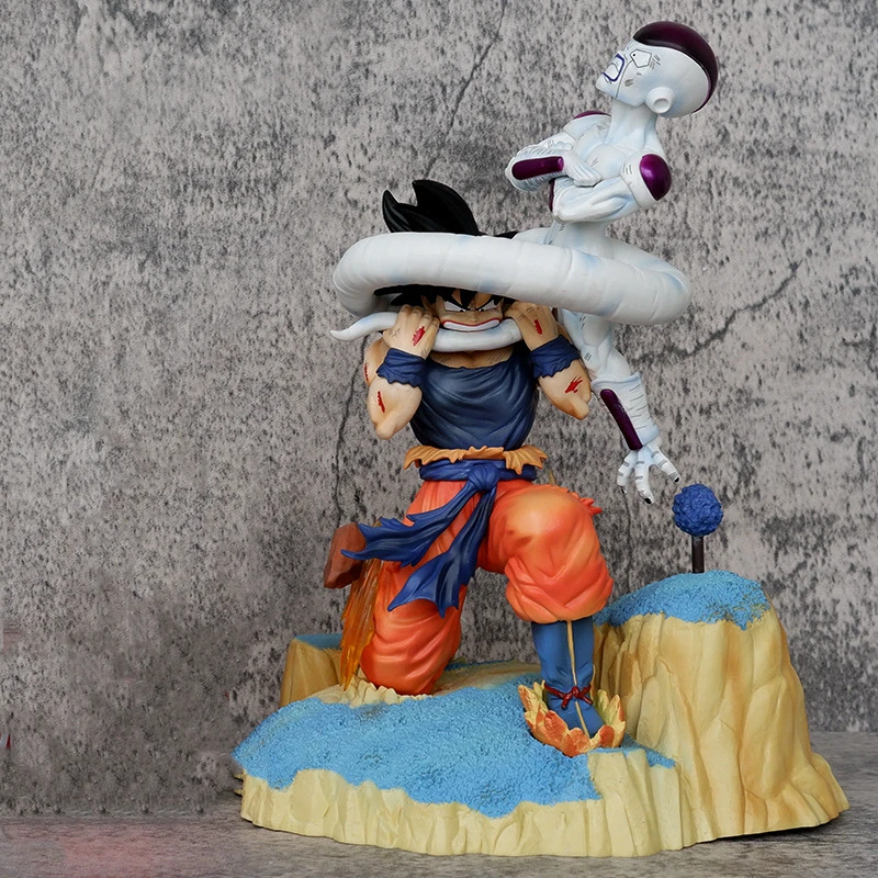 Anime Dragon Ball Z Namekian Son Goku VS Frieza Battle Ver. GK PVC Action Figure Statue Collection Model Kids Toys Doll 25cm