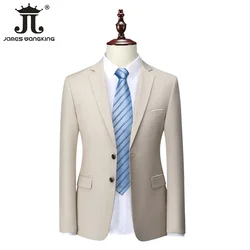 13 Color S-6XL Male Blazer Solid Color Classic Formal Business Men's Suit Jacket Groom Groomsmen Wedding Dress Party Social Coat