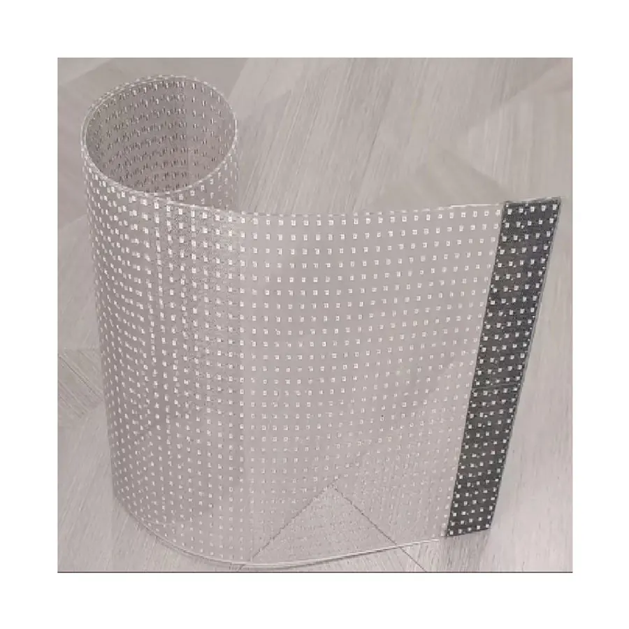 High Quality Transparent Flexible LED Film Digital Poster Indoor 1 Pcs 2mm 16bit 6mm Video Wall