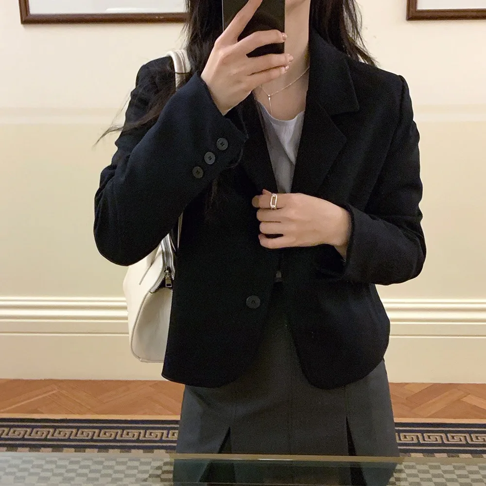 

Элегантный деловой костюм: простой, высококачественный, универсальный, удобный для поездок на работу, из качественной китайской ткани, с длинными рукавами, однотонный.