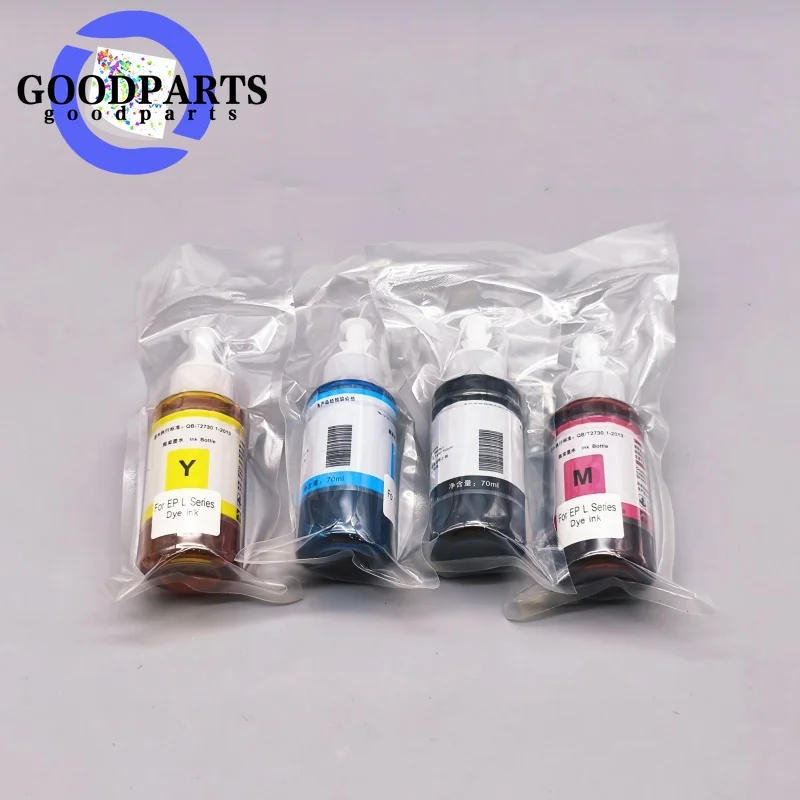 Kit de recarga de botella de 70ml de tinta tinte T544 544 apto para impresora de inyección de tinta Epson EcoTank L3150 L3110 L3100 L3210 L3250 L1110 5190