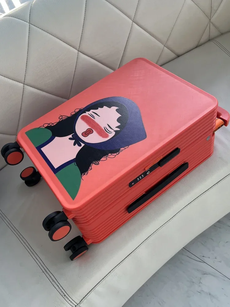Dopamine 2024 new trolley case boarding case fashionable American personalized suitcase rechargeable suitcase 20 inches