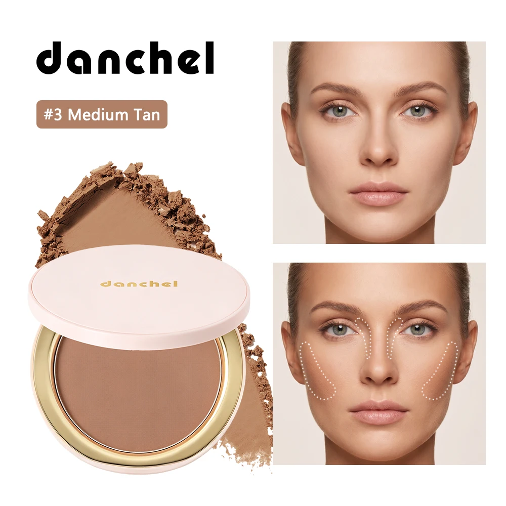 Warm Radiance Soft Matte Bronzer Powder Natural Warm Glow Silky Smooth Contouring Shading Powder Long Lasting 3D Face  Makeup