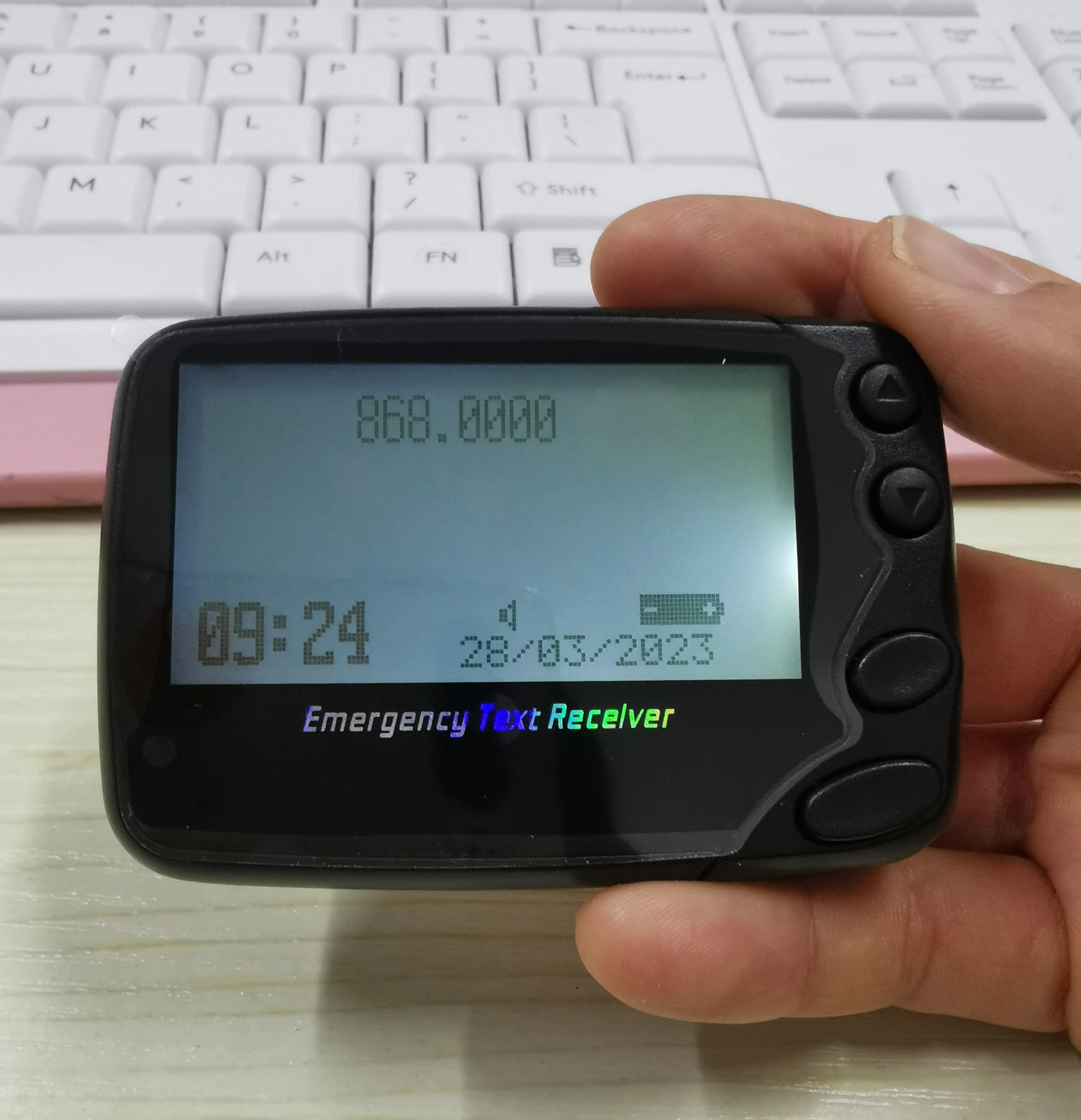 Pager numberico sem fio para chamar paging sistema, receptor do texto, beeper programável