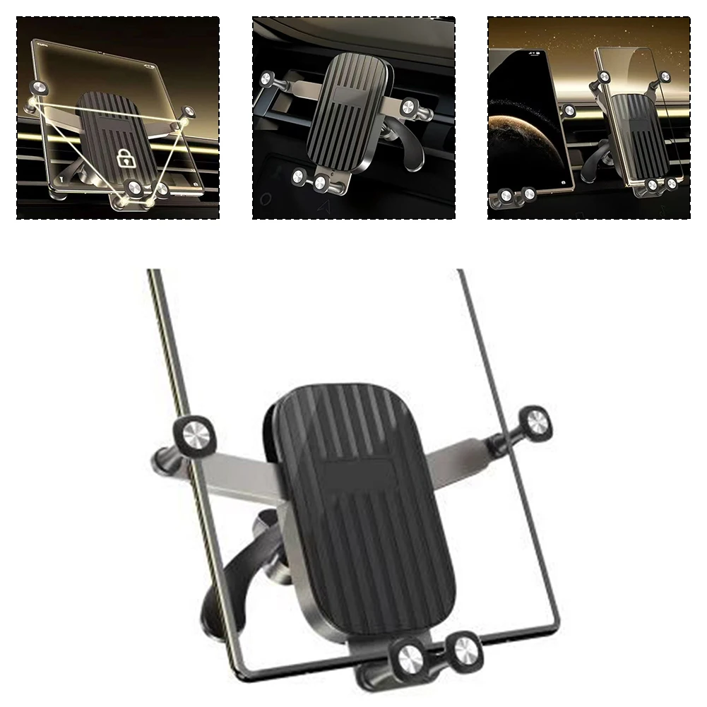 

Mobile Phone Stand with Automatic Gravity Support for Straight and Foldable Screens Compatible with Most Phone Models