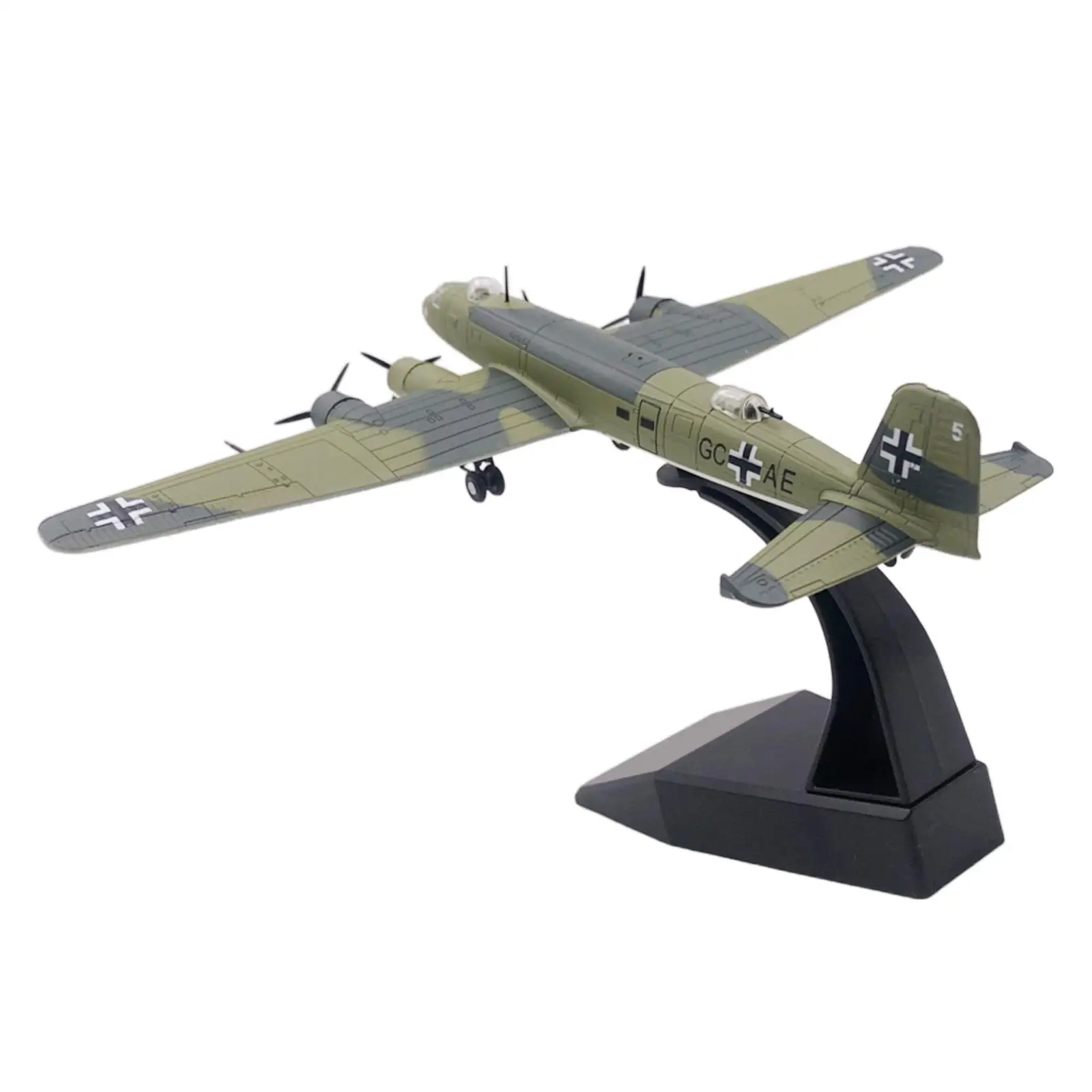 Exquisite Plane Model 1/144 German Airplane Gifts Decor Fighter Model Toy for Home Countertop Model Aircraft Enthusiasts