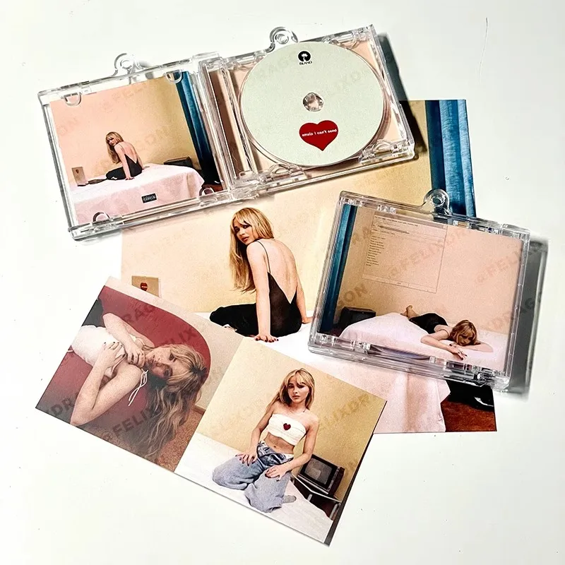 سابرينا نجار موسيقى صغيرة CD المفاتيح قصيرة n الحلو ألبوم اللعب الأغاني DIY كيرينغ تأثيري قلادة الاكريليك إكسسوارات عقد #4