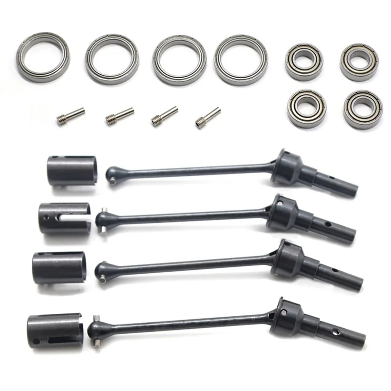 4Pcs 8950X Steel Front and Rear Drive Shaft CVD with Shaft Cup for 1/10 Traxxas MAXX RC Car Upgrades Parts