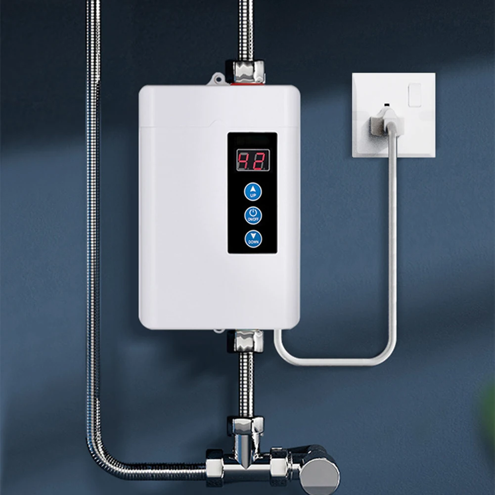 Bathroom Hot Water Heater Electric Portable Instant Boiler Reliable Heating Tankless Hot Water Heater Usage Package Contents