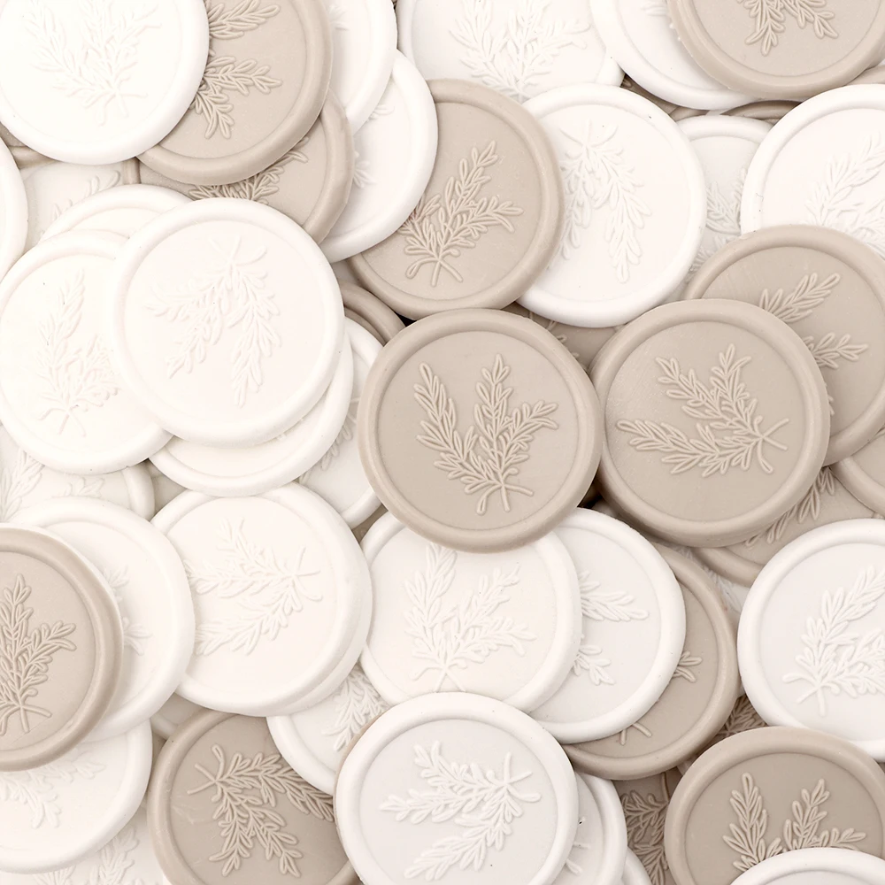 25Pcs Rosemary Style Wax Seal Stickers Envelope Seal Self-Adhesive Wax Seal Stickers for Wedding Party Invitations Envelopes - Image 3