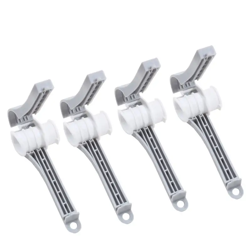 4 pezzi clip per sigillare alimenti clip per sigillare sacchetti per imballaggio snack per foglie di tè riutilizzabili ugello per erogatore di alimenti con coperchio utensile da cucina
