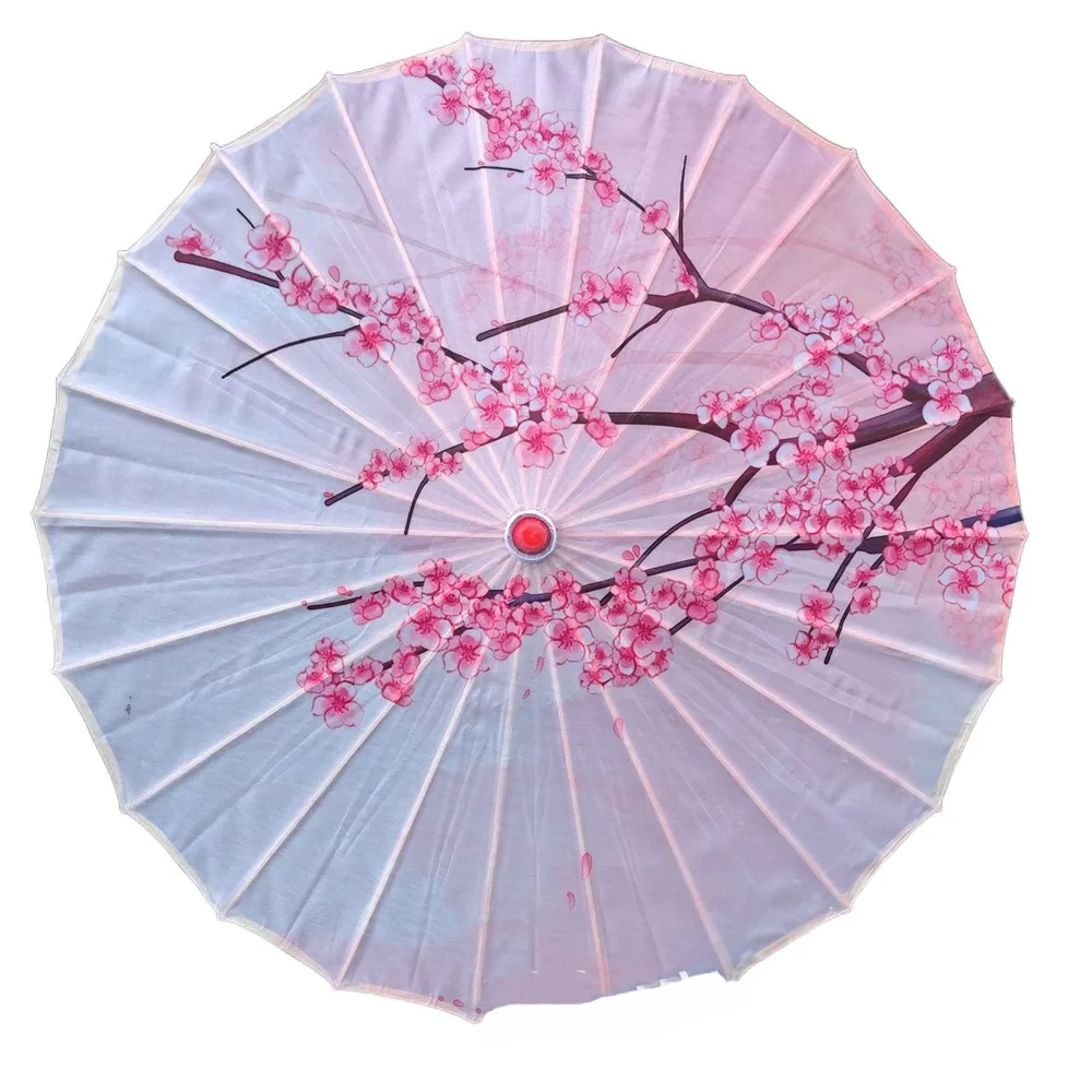 

Handmade Silk Cloth Women Umbrella Rain Proof Decorative Chinese Oil Paper Umbrella Waterproof Costume Parasol Photograph Prop