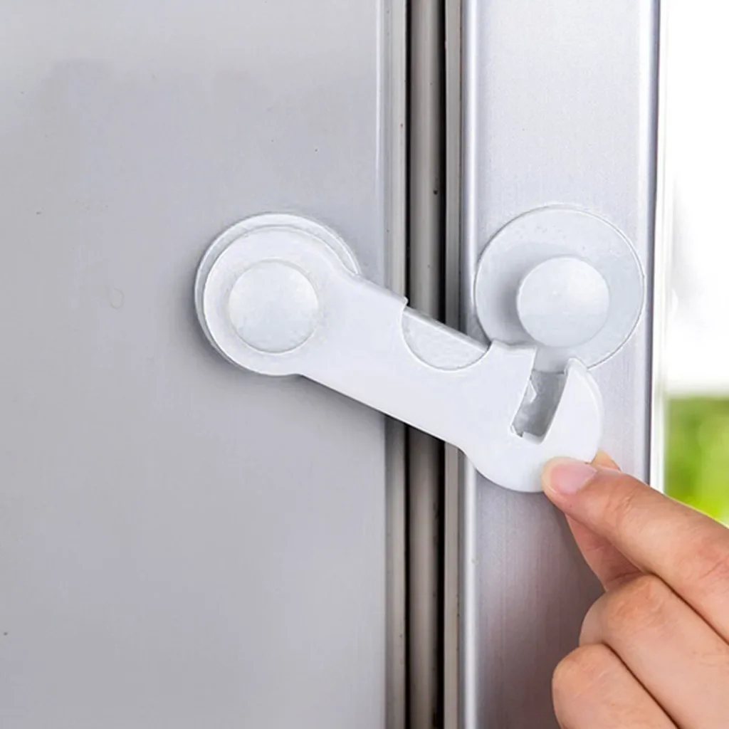 1/2/5pcs 2024 New Plastic Cabinet Locks Adhesive Baby Proofing Latches Multi-Purpose