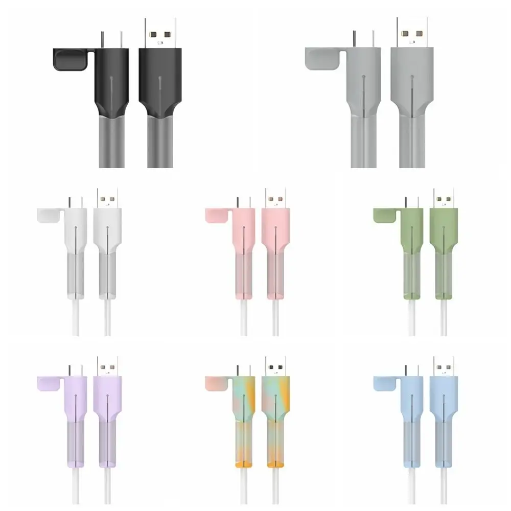 Universal Type C Charger Cable Protector Cord Saver Silicone Charger Cable Protective Cap Data Line Accessories Silicone Cover