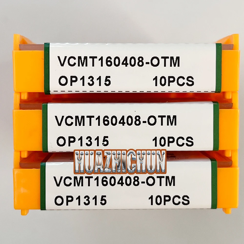 HUAZHICHUN-insertos de carburo VCMT160408-OTM OP1315 CNC para P/M/K