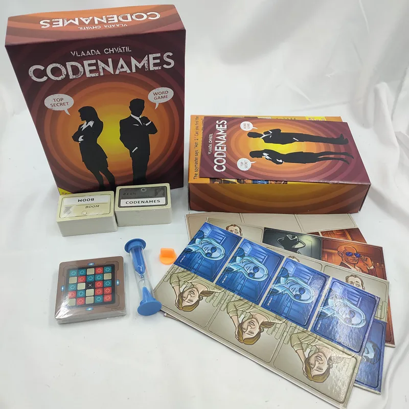 1PC Codenames Duet Action Code Double Play Table Game Cards, Family Party Game Cards