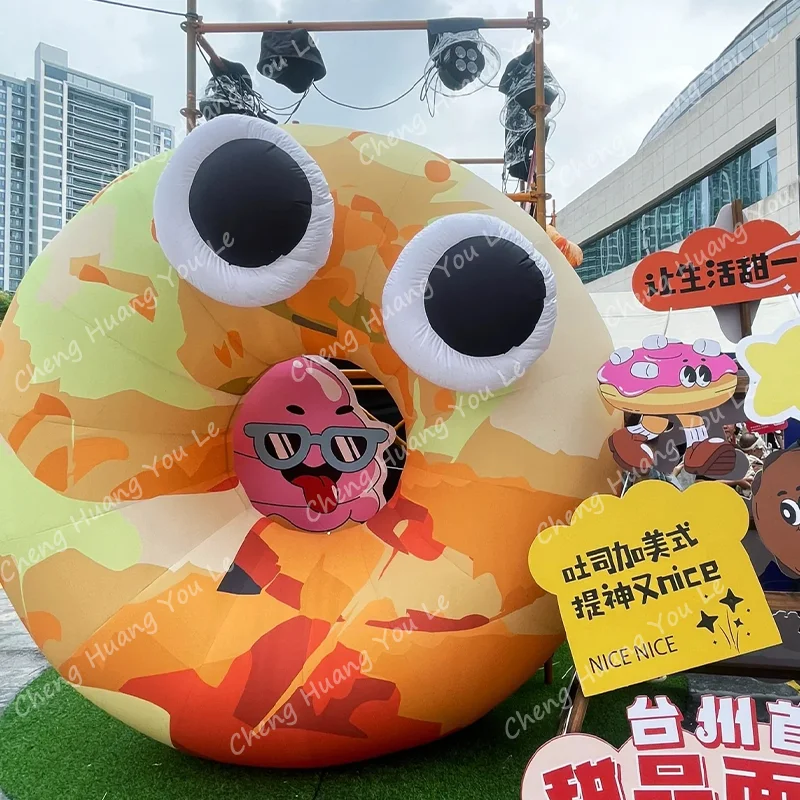 큰 눈 풍선 도넛 달콤한 토스트 디저트 빵 케이크 축제 활동 장식