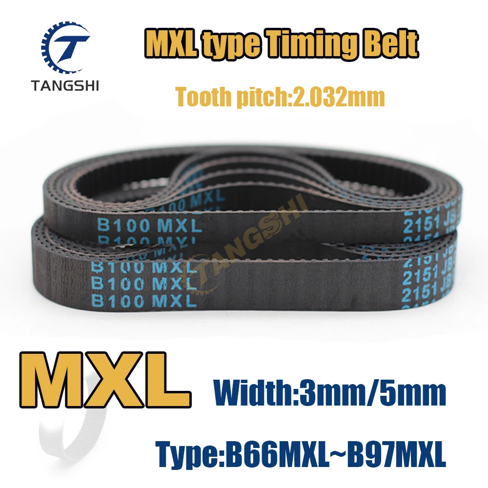 MXL Timing Belt Width 3/5mm Type: B66MXL B67MXL B68MXL B69MXL B70MXL B71MXL B72MXL B73MXL B74MXL B75MXL B76MXL B77MXL to B97MXL